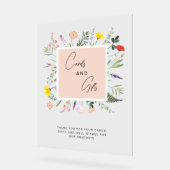 Elegante Waterverf Bloemen Kaarten & Geschenken Af Acryl Bord (Hoek)