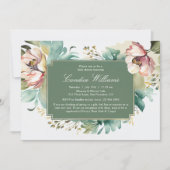 Elegante Waterverf Bloemen Koppels Baby shower Kaart (Voorkant)