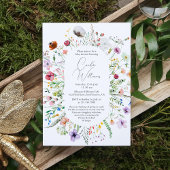 Elegante Waterverf Bloemen Koppels Baby shower Kaart