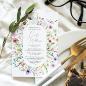 Elegante Waterverf Bloemen Koppels Baby shower Kaart