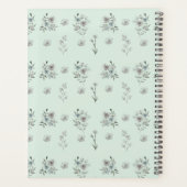Elegante Waterverf Bloemen Leraar Les Planner (Achterkant)