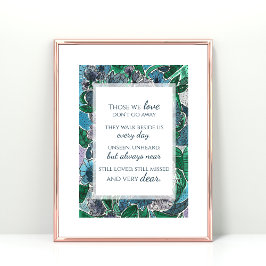 Elegante Waterverf Bloemen Lijstbare Condoleance