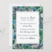 Elegante Waterverf Bloemen Lijstbare Condoleance (Voorkant)