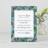 Elegante Waterverf Bloemen Lijstbare Condoleance (Staand voorkant)