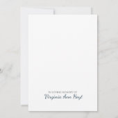 Elegante Waterverf Bloemen Lijstbare Condoleance (Achterkant)