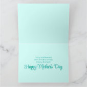 Elegante Waterverf Bloemen Moederdag Kaart (Binnen)