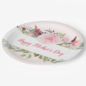 Elegante Waterverf Bloemen Moederdag Papier Bord (Gekanteld)