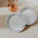 Elegante Waterverf Bloemen Paarse Vrijgezellenfees Papieren Bordje<br><div class="desc">Dit collectie belicht het mooie van delicate paarse orchideeën en sierlijke waterverf groene bladeren, prachtig begeleid door een sierlijke kalligrafie lettertype. Om de details te personaliseren, klikt u op "Personaliseren." Je hebt de vrijheid om elk onderdeel aan te passen, moeiteloos de positie van tekst en afbeeldingen aan te passen, evenals...</div>