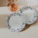 Elegante Waterverf Bloemen Paarse Vrijgezellenfees Papieren Bordje<br><div class="desc">Dit collectie belicht het mooie van delicate paarse orchideeën en sierlijke waterverf groene bladeren, prachtig begeleid door een sierlijke kalligrafie lettertype. Om de details te personaliseren, klikt u op "Personaliseren." Je hebt de vrijheid om elk onderdeel aan te passen, moeiteloos de positie van tekst en afbeeldingen aan te passen, evenals...</div>