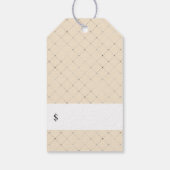 Elegante Waterverf Bloemen Prijs Labels Cadeaulabel (Achterkant)