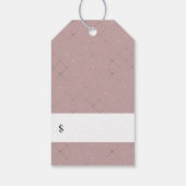 Elegante Waterverf Bloemen Prijs Labels Cadeaulabel (Achterkant)