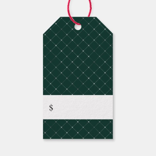 Elegante Waterverf Bloemen Prijs Labels Cadeaulabel (Achterkant)