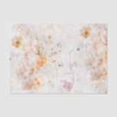 Elegante Waterverf Bloemen Tissuepapier (Voorkant)