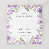 Elegante Waterverf Bloemen Trouwplaats Kaarten Plaatskaartje (Buitenkant ongevouwen)