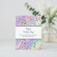 Elegante waterverf bloemen voor gelukkige Moederda