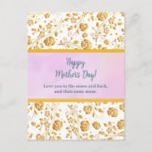 Elegante Waterverf Bloemen voor Happy Moederdag Uitnodiging Briefkaart (Voorkant)