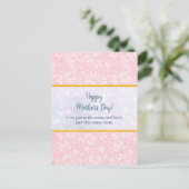 Elegante Waterverf Bloemen voor Happy Moederdag Uitnodiging Briefkaart (Staand voorkant)