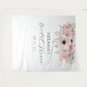 Elegante Waterverf Bloemen Vrijgezellenfeest Achte Wandkleed (Voorkant (horizontaal))