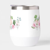 Elegante Waterverf Bloemen Waterfles (Rechts)