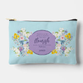 Elegante Waterverf Bloemenbijbelvers gepersonalise Etui (Voorkant)