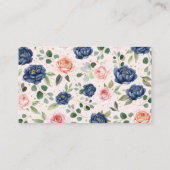 Elegante Waterverf Bloemenboeken voor Baby Informatiekaartje (Achterkant)