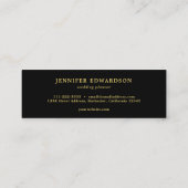 Elegante waterverf bloemenboho professional mini visitekaartje (Achterkant)