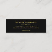 Elegante waterverf bloemenboho professional mini visitekaartje (Achterkant)