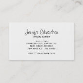 Elegante waterverf bloemenboho professional visitekaartje (Achterkant)