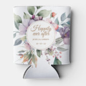 Elegante Waterverf bloemenbruiloft Blikjeskoeler (Voorkant)