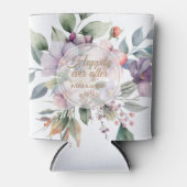 Elegante Waterverf bloemenbruiloft Blikjeskoeler (Voorkant)