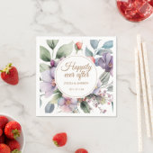 Elegante Waterverf bloemenbruiloft Servet (Insitu)