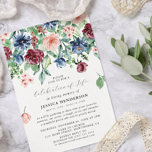 Elegante waterverf bloemencélébratie van het leven kaart