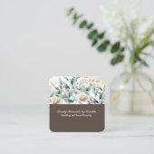 Elegante waterverf bloemend visitekaartje (Staand voorkant)