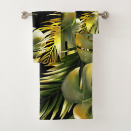 Elegante waterverf bloemendecoratie oogverblindend bad handdoek