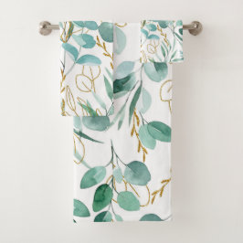 Elegante waterverf bloemendecoratie oogverblindend bad handdoek