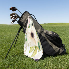Elegante waterverf bloemendecoratie opvallend  golfhanddoek