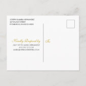 Elegante Waterverf bloemenfoto Quinceanera Invit Uitnodiging Briefkaart (Achterkant)