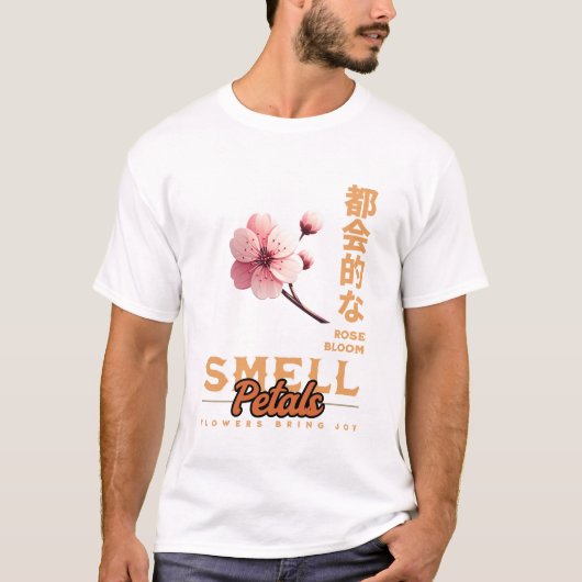 Elegante Waterverf Bloemenkunst - Mooie Hand-Pai T-shirt (Voorkant)