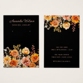 Elegante waterverf bloemenoorbel display kaart (Voorkant /achterkant)