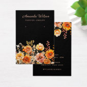 Elegante waterverf bloemenoorbel display kaart (Bureau)