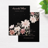 Elegante waterverf bloemenoorkondekaart visitekaartje (Bureau)