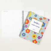 Elegante waterverf bloemenpatroon persoonlijke tui planner (Display)