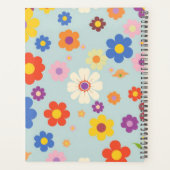 Elegante waterverf bloemenpatroon persoonlijke tui planner (Achterkant)