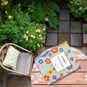 Elegante waterverf bloemenpatroon persoonlijke tui planner