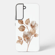 Elegante Waterverf bloementelefoonhoesje en Hoesje