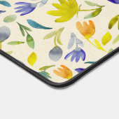 Elegante Waterverf bloementuin Bureaumat (Hoek)