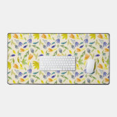 Elegante Waterverf bloementuin Bureaumat (Keyboard & Muis)