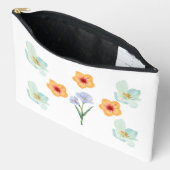 Elegante waterverf bloementuin kunst ritssluiting etui (Open)