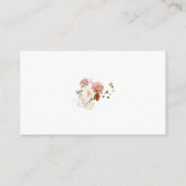 Elegante Waterverf bloementuin RSVP Informatiekaartje (Achterkant)
