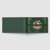 Elegante Waterverf Bloementuin Trouwgoud Gastenboek (Volledig)